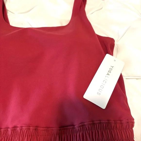 Yogalicious Lux Stevie Hybrid Active Short Romper, Women’s Small, NWT - Picture 2 of 8